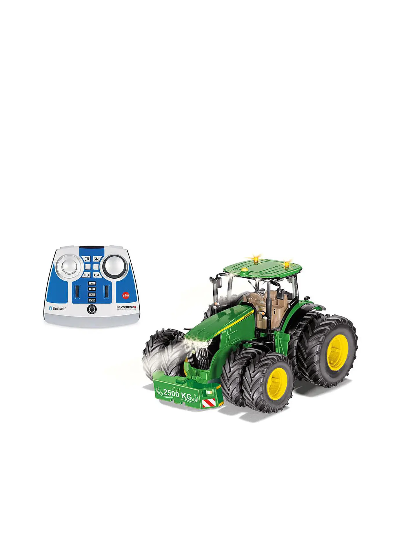 SIKU | John Deere 7290R mit Doppelreifen, Bluetooth App-Steuerung Nr. 6736 1:32 | 